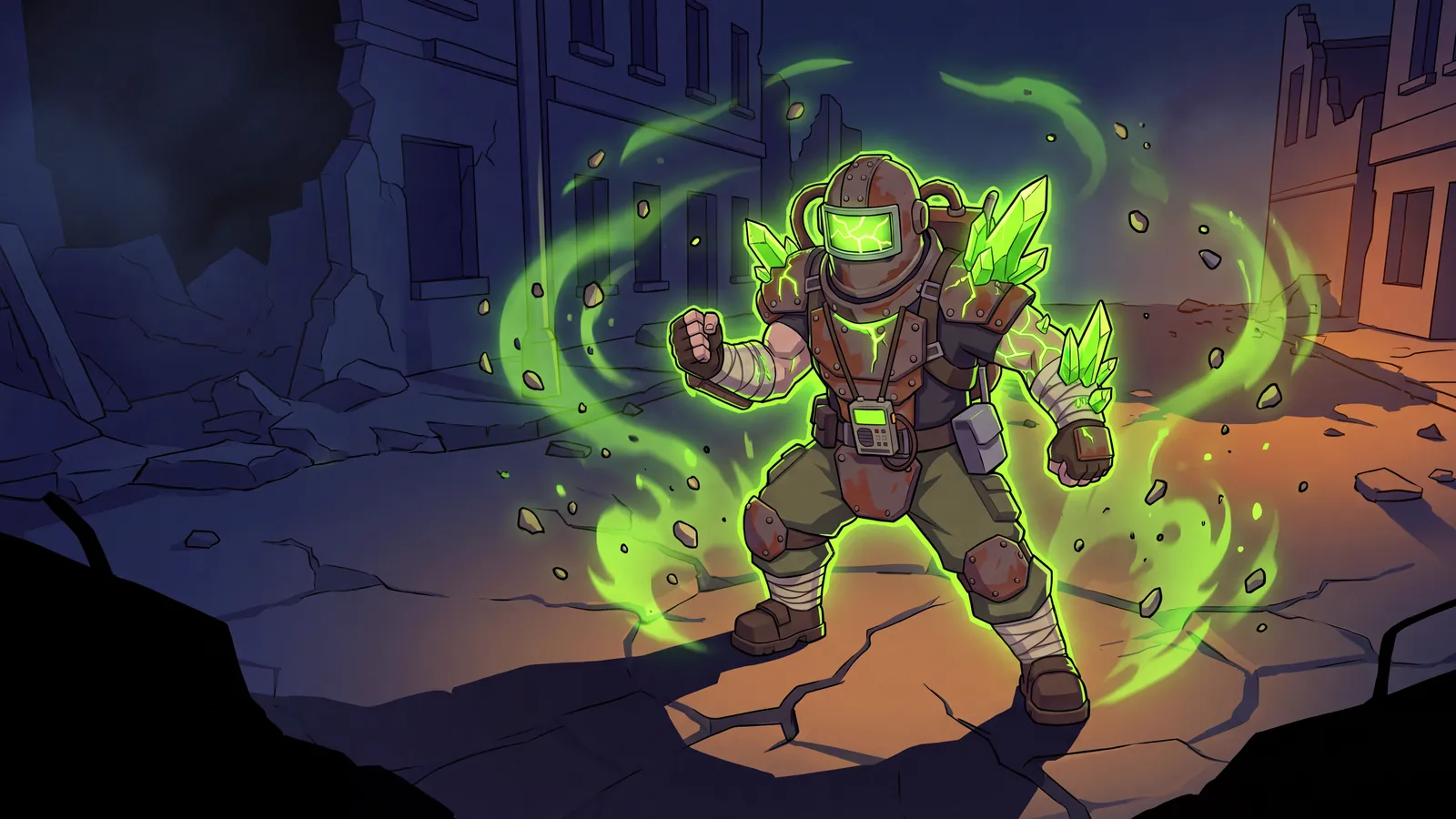 Illustration: a Glowstick in the middle of a mutation.
