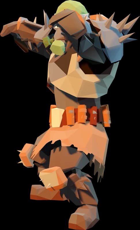 The Raider, a DOSE mutant, mid attack.