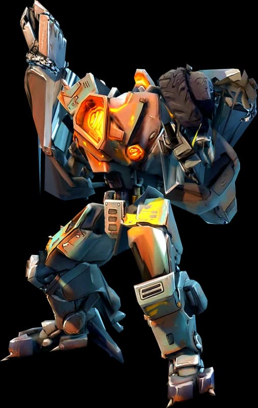 The Scrap Golem, a DOSE mutant, mid attack.