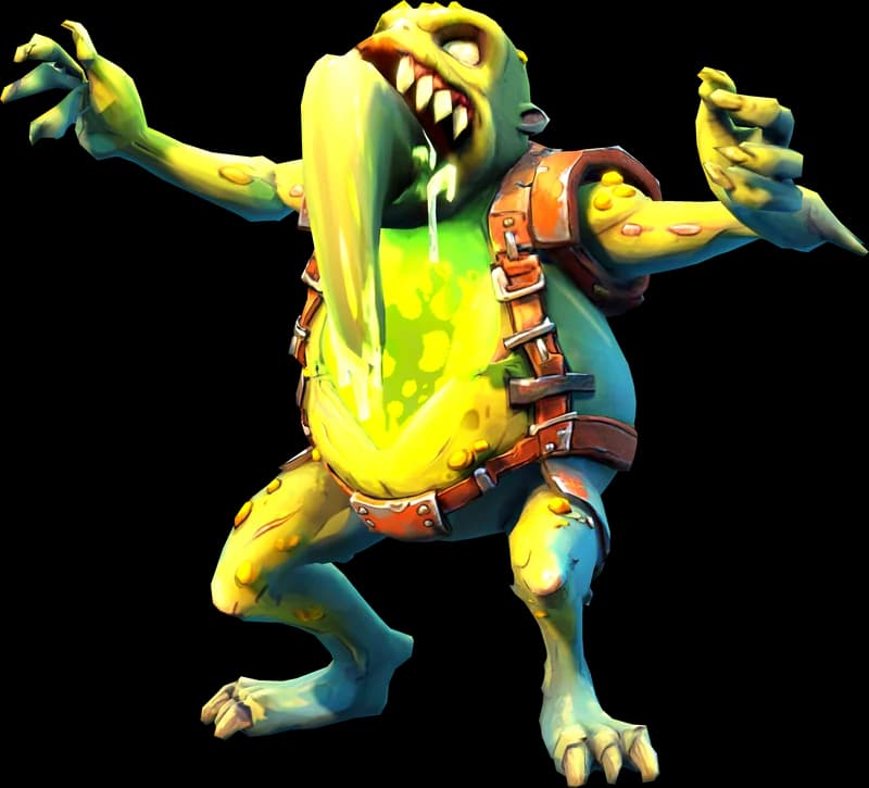 The Spitter, a DOSE mutant, mid attack.